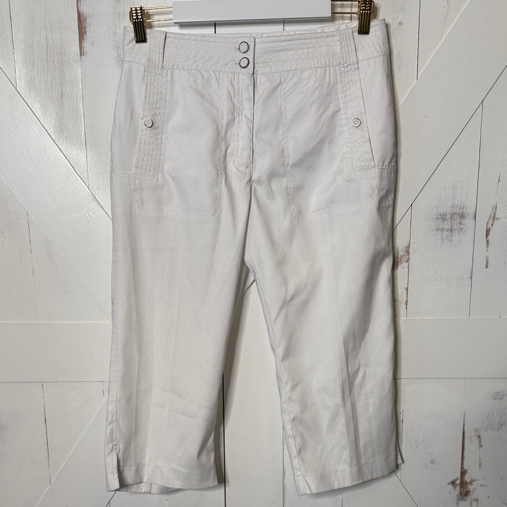 DKNY Golf White Capri Cropped Pants